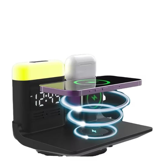 5 in 1 Multifunctional LED Light Mobile Phone Charging Station New Products for Multiple Devices Adapted for Chargers Adapters